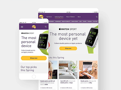 Nectar Website app design ui ux web