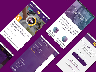 Nectar Web Mobile View ui ux web