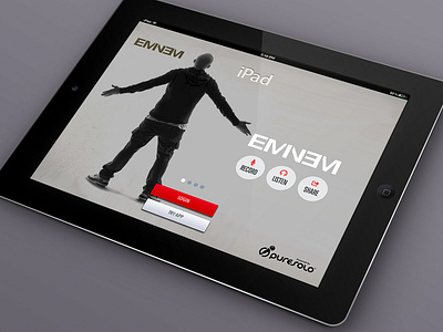 Eminem ipad app design ui ux