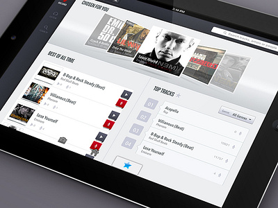 Eminem ipad app design ui ux