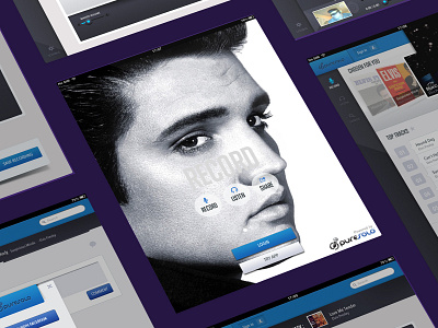 Elvis Screens app design ui ux