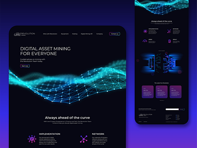 Revolution Mining - Web design