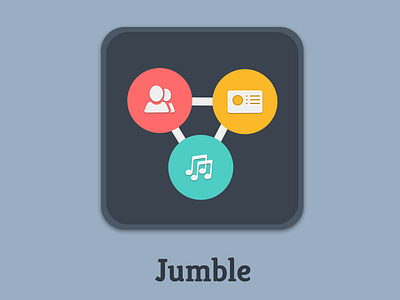 Jumble icon illustrator ios photshop ui