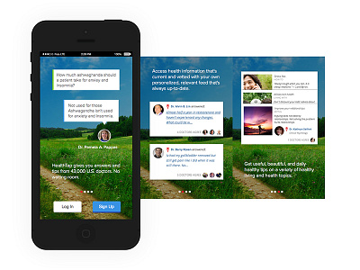 Onboarding app educating health healthtap ios layout onboarding photoshop sketch ui ux