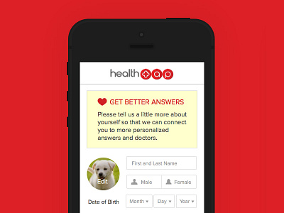 Personalization Screen app form healthtap heath ios layout personallize sketch ui ux