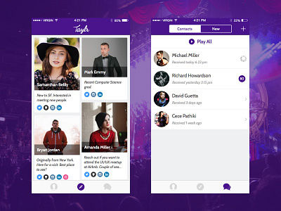 Taylr app chat fun ios iphone location messaging people social ui ux video