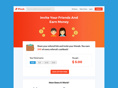 Refer And Earn for Pinch