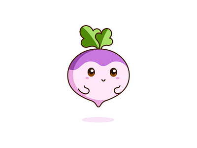 Original Turnip needed to be pulled out. cute design graphic illustration kawaii turnip vector vegetable