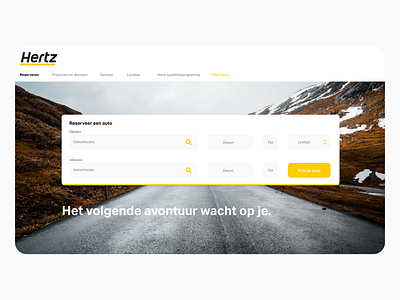 Hertz UX/UI Redesign branding car design hertz interface ui ux web webdesign