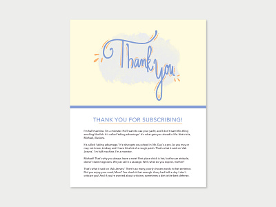 Daily UI Challenge 077 - Thank You