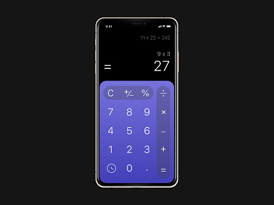 Daily UI Challenge 004 - Calculator