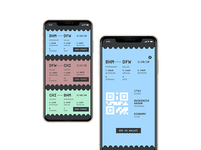 UI Daily Challenge 024 - Boarding Pass boardingpass dailyui dailyuichallenge design flat ios ui ux