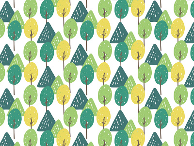 Four Season Pattern - Summer brush colors design drawing graphic graphic design graphic art illustration illustrator pattern pattern design print wacom