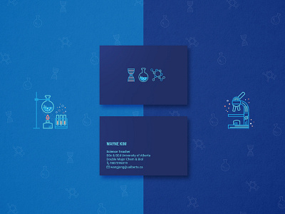 Sciency Business Card business card business card design business card mockup design drawing graphic design illustration illustrator vector