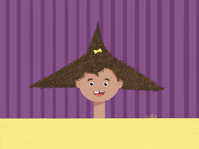 Wild Hair Day character hair illustration wild