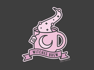 Witches Brew Libra adobe illustrator coffee ghosttraveler graphic design graphic designer illustration illustrator libra line art magic pastel spooky vector witch witchcraft witches witches brew witchy