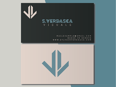 Personnal Logo SVV 2d card concept design illustration illustrator logo photoshop presentation svv vv