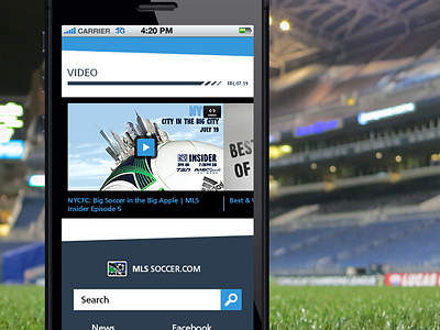 MLS Redesign (for fun) 2 mls mobile soccer