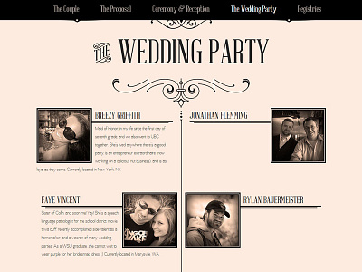 Wedding website for friends (cont) wedding