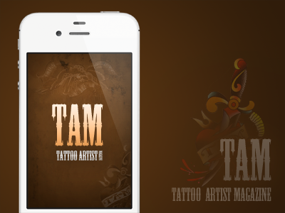 Splash Screen for Tattoo Artist Magazine