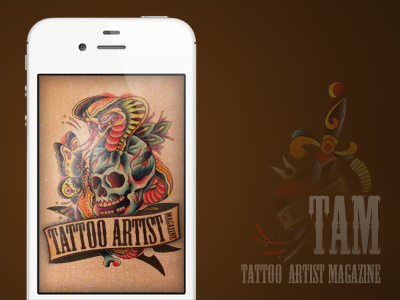 Alternate Splash Screen for Tattoo Artist Magazine App