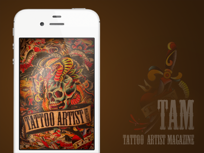 Splash Screen for Tattoo Artist Magazine, Version 3 app ios splash screen tattoo