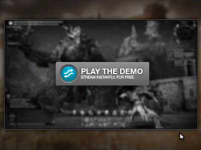Streaming demo thumbnail & button