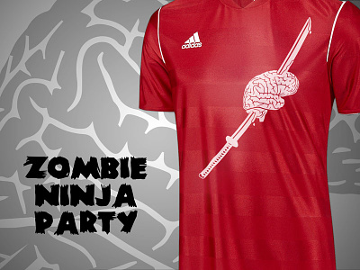 Zombie Ninja Party jersey ninjas soccer zombies