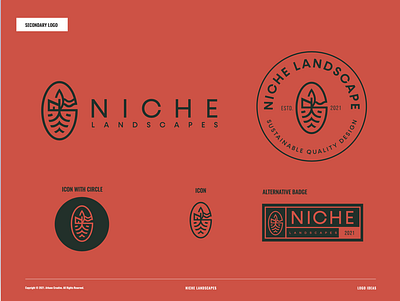 Niche Landscapes branding design graphic design identity logo logo design