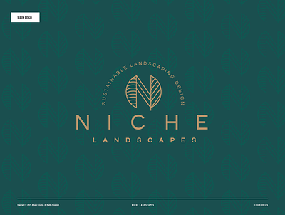 Niche Landscapes branding design graphic design illustration. logo logo design
