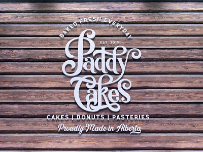 Paddy Cakes branding design illustration. logo logo design