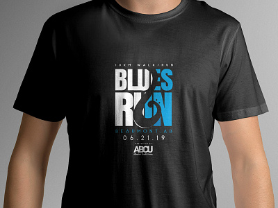 ABCU Blues Run branding design illustration. logo logo design