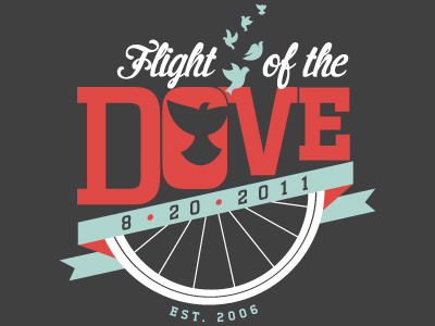 Flight of the Dove design graphic illustration logo typography