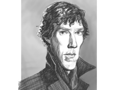 Benedict Cumberbatch benedict cumberbatch caricature painter pencil portrait sherlock