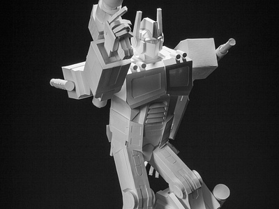 Optimus Prime Paper Sculpture