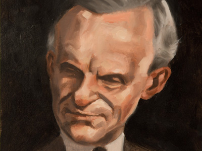 Henry Ford illustration oil painting portrait