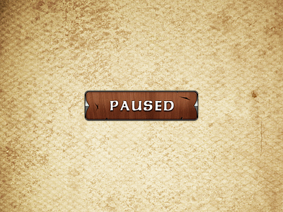 Paused button fantasy game medieval rpg ui
