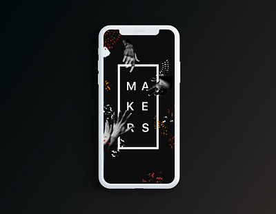 Makers Fest Splash Screen app branding design typography ui ux web