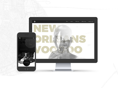 New Orleans Voodoo Tours Responsive Site app design typography ui ux web website
