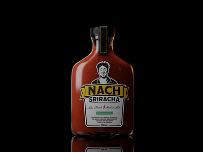 Nach Sriracha blender dribbble hot sauce julian tunni nachsriracha sriracha yourmother