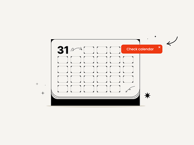 Calendar Illustration drawing illustration vector webdesign