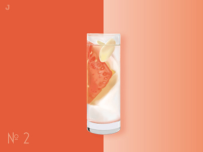 Drink NO. 2 digital illustration digital painting drinks food illustration grapefruit