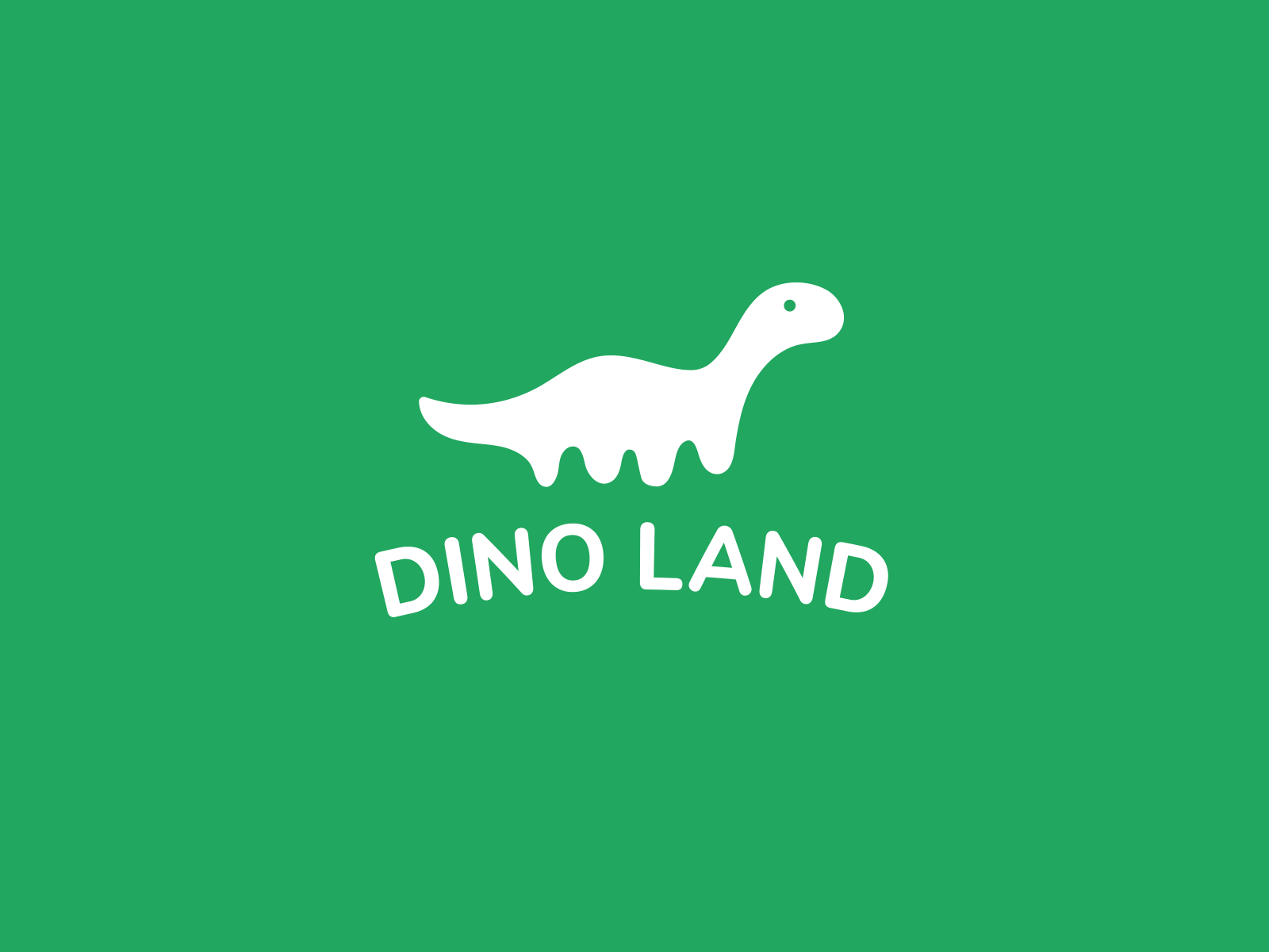 Dino Land branding character design dino dinosaur dribbbleweeklywarmup logo ua ukraine vector weekly challenge weekly warm up