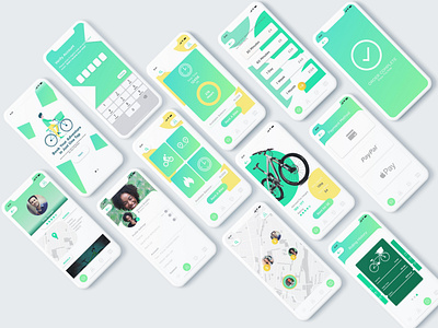 Bike App Design app app design design illustration interaction design interface interface design layoutdesign ui ux vector website