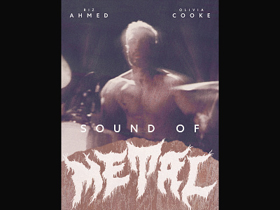 Sound of Metal film graphic design movie poster movie posters poster poster design