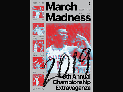 March Madness 2019 basketball graphic design poster poster design