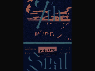 The Seventh Seal film graphic design movie poster poster design