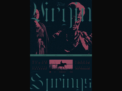 The Virgin Springs film graphic design movie poster poster design