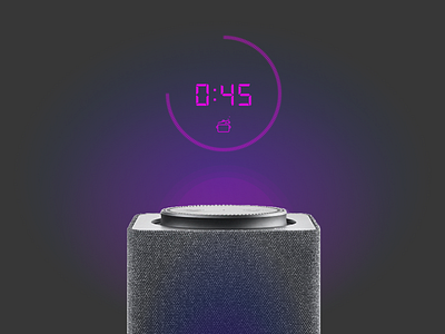 Daily UI #014 - Countdown Timer alisa daily 100 challenge dailyui smarthome transparent voice assistant yandex