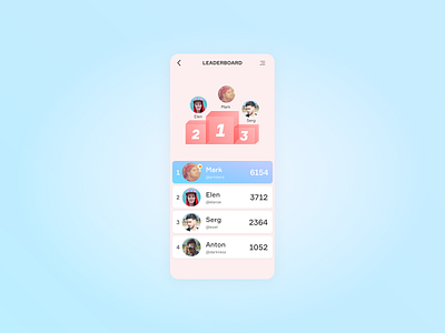 Daily UI #019 - Leaderboard